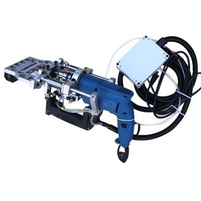 3-in-1 Pneumatic side hole machine 500W horizontal Woodworking puncher drill Puncher Wood Tenoning Drilling Tool