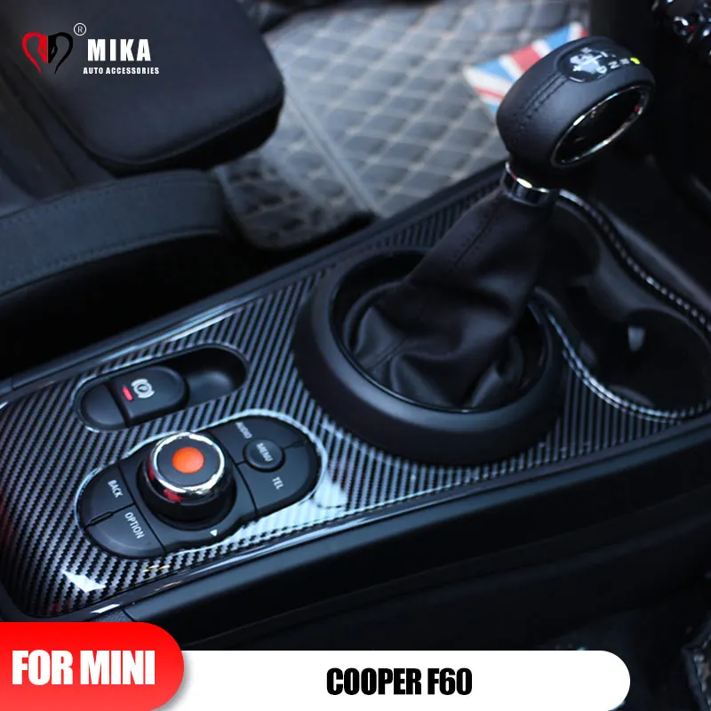 

For Mini Cooper F60 Central Control Gear Shift Box Trim Modify Panel Interior Covers Stickers Auto Accessories Decoration