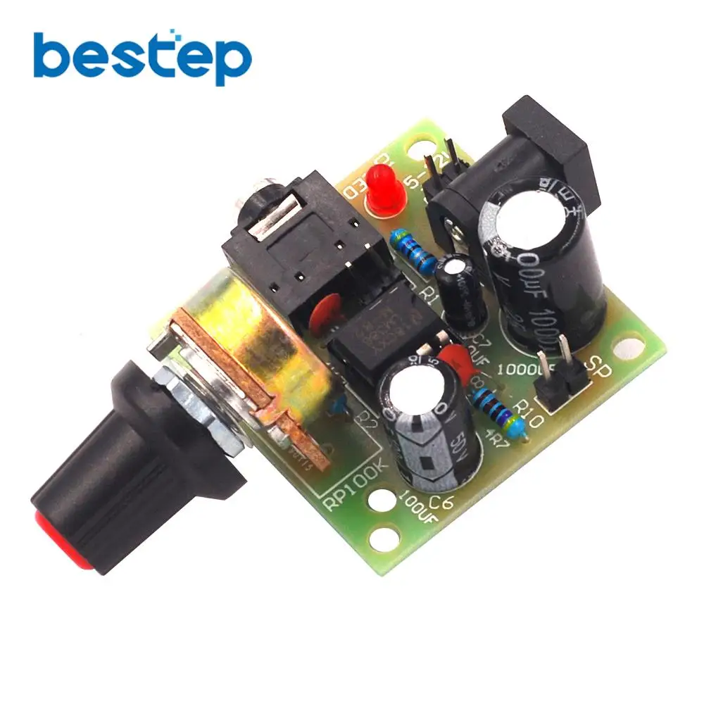 10PCS LM386 ultra-micro mini power amplifier board Low power consumption 3~12V, better cost performance than TDA2030 kit