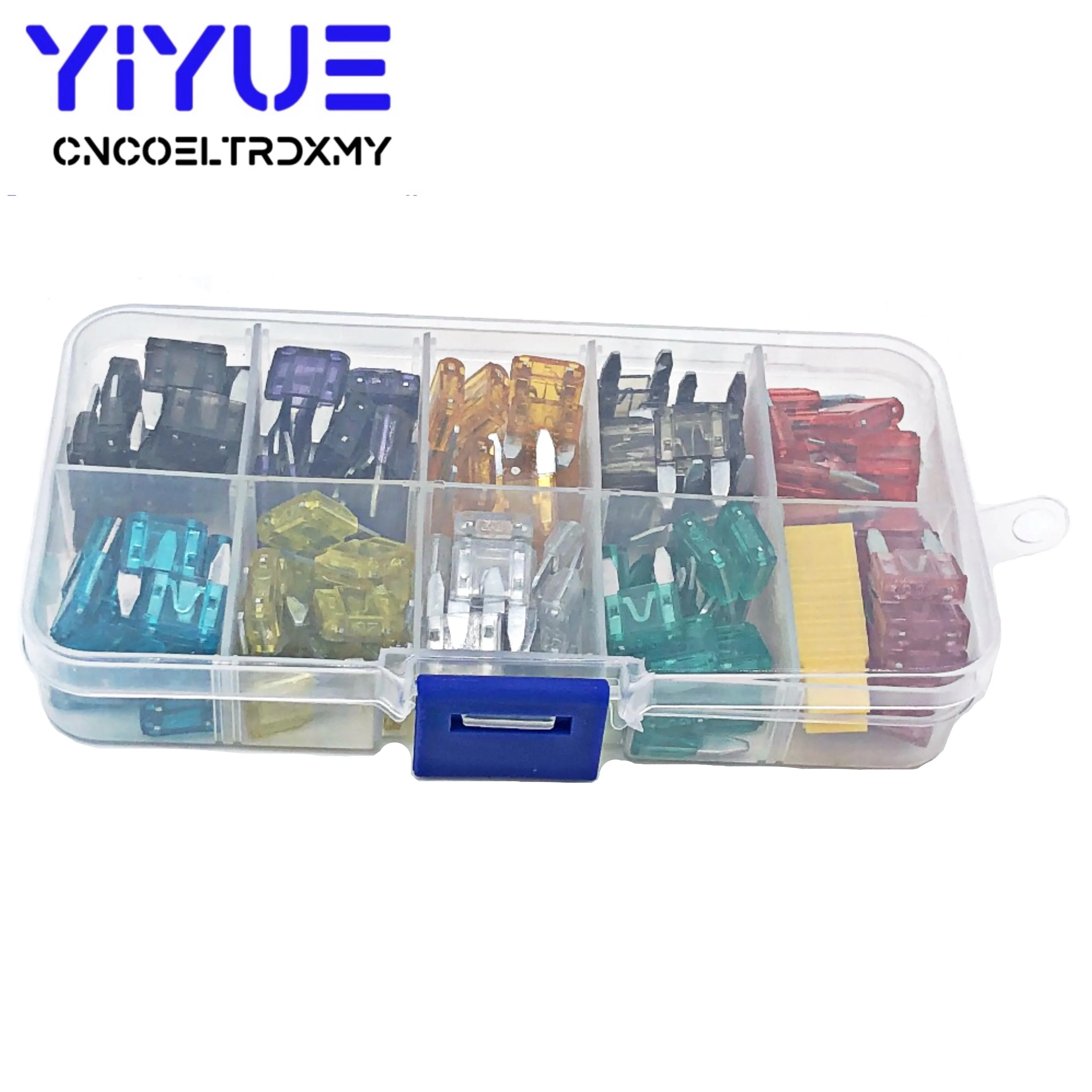 120pcs Car Fuses 2A 3A 5A 7.5A 10A 15A 20A 25A 30A 35A Standard Small Fuse with Box Clip Assortment Auto Blade Type Fuse Set