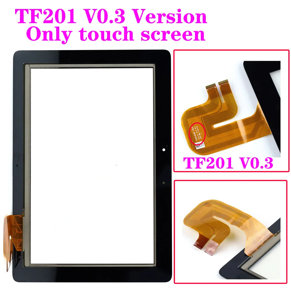 

STARDE Replacement LCD For Asus Eee Pad TF201 HSD101PWW2 TCP10C93 V0.3 vesion LCD Display Touch Screen Digitizer Assembly Frame