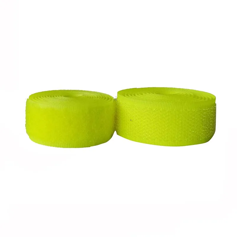 2-10cm  Width Fluorescent Yellow no adhesive hook loop fastener tape for sewing magic tape sticker  strap