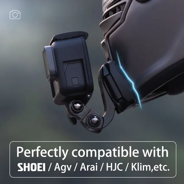 TUYU najwyższej jakości dostosowane motocykl kask Aluminium podbródek uchwyt na GoPro Insta360 DJI kamery dla SHOEI AGV ARAI HJC KLIM Nolan KYT kask