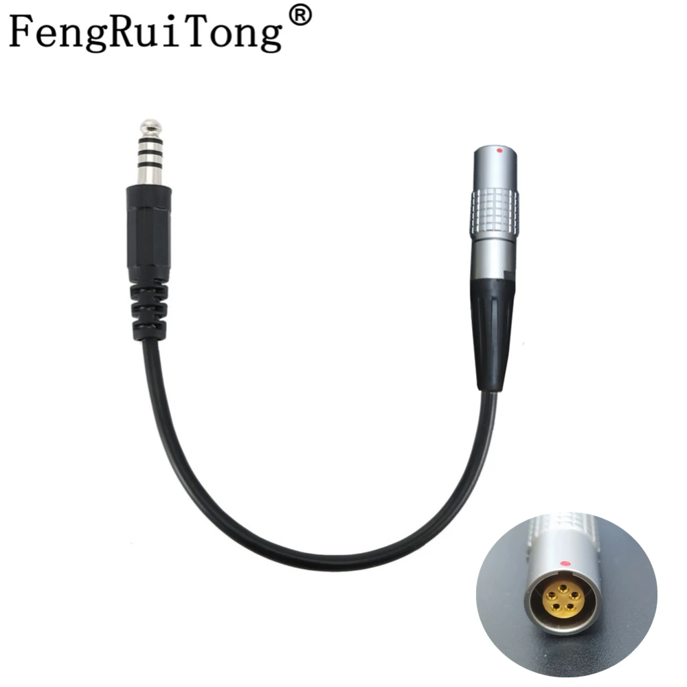 Adaptador de Auricular Tático para Fiação Nato Conector Lemo tipo Selex Bowman Nexus Tp120 Pin