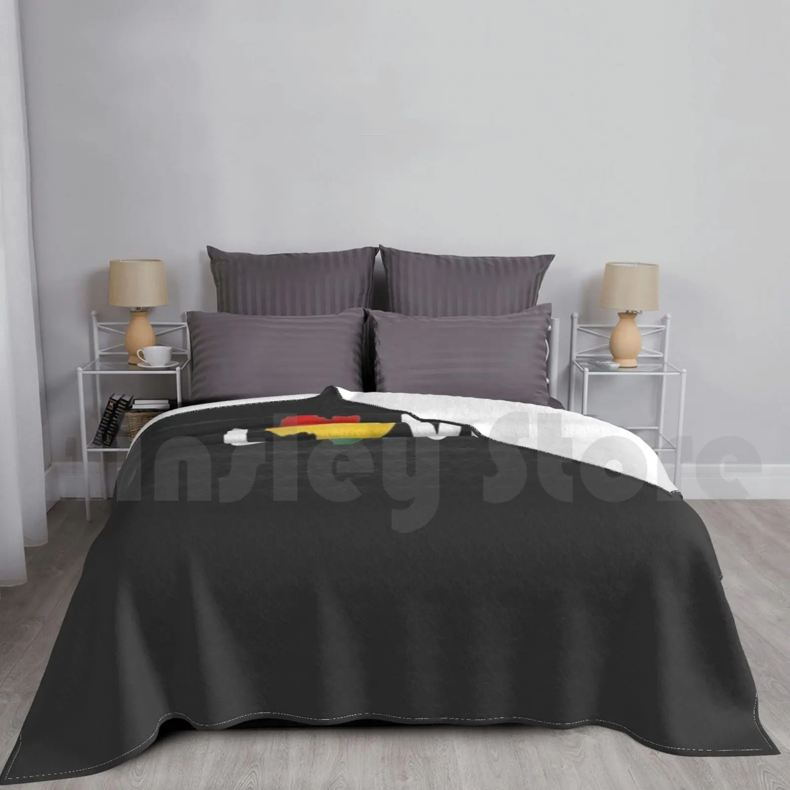 Love Africa Flag Melanin African Pride Map Black Blanket For Sofa Bed Travel And Liberation Last Back Down Son