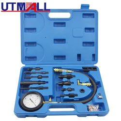 DIRECT & INDIRECT DIESEL ENGINE COMPRESSION INJECTION TESTER 12pc TEST KIT GAUGE