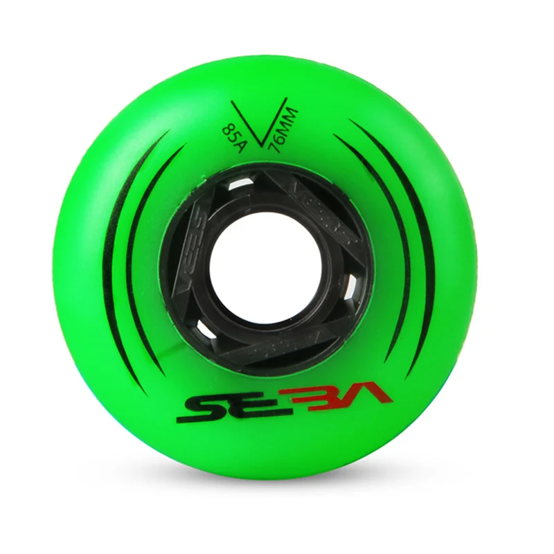 SEBA Street Invaders Skating Wheels a set with Bearings 84A Roller FSK Slalom Skates Wheel with ILQ-9 ILQ-11 84A 72 76 80