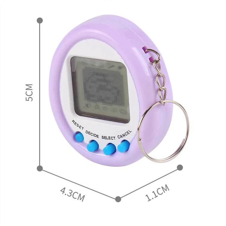 Tamagotchi Mini Elettronico Virtuale Pet 90S Nostalgico Virtuale di Rete Giocattolo Dell'animale Domestico Anello Chiave del Regalo Divertente Animali Giocattolo Regalo Di Natale