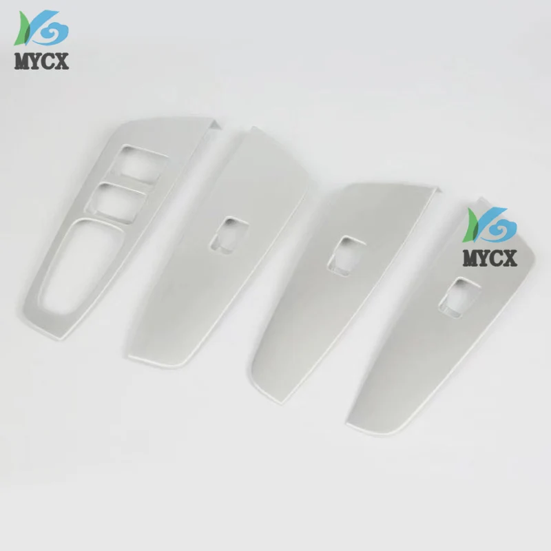 4PCS ABS chrome Direction Switch Panel Decorative Cover For KIA KX7 2017 2018 2019 Control Switch Car Styling Accessories