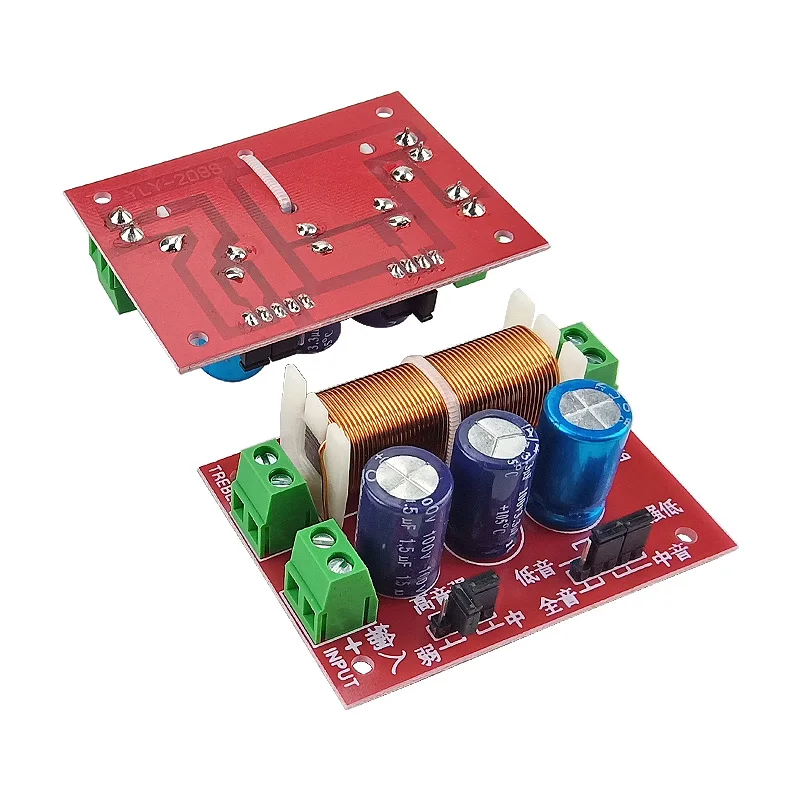 GHXAMP 400W Debugged Speaker 2 Way Crossover Audio Adjustment Tweeter Bass LoudSpeakers Filter Frequency Divider 2PCS