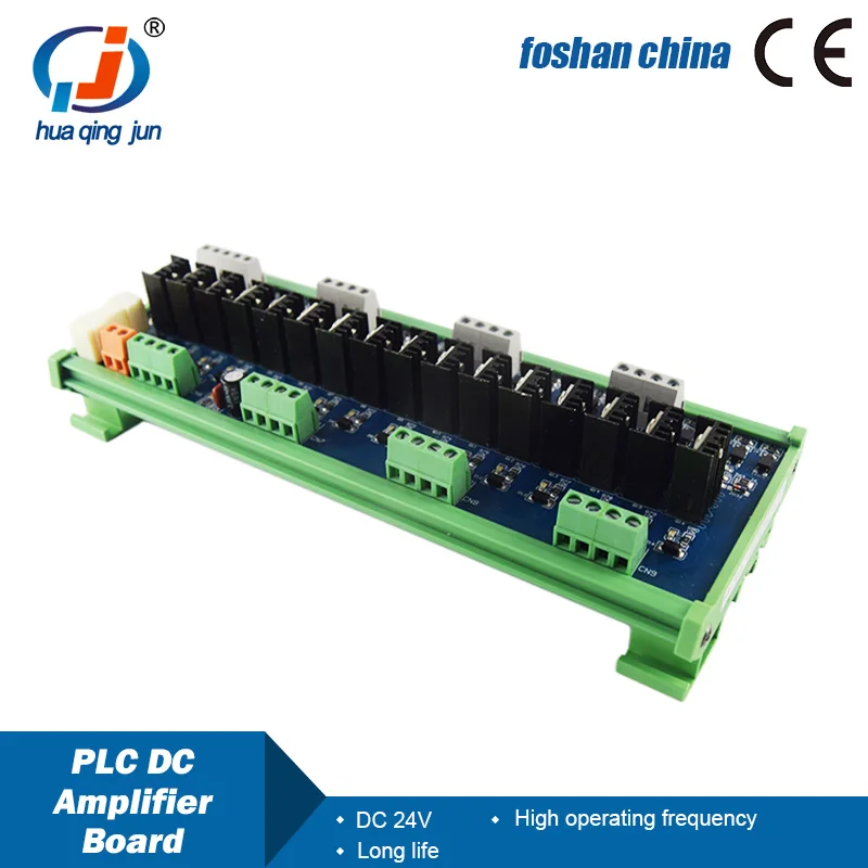 Huaqingjun 16-Channel DC Amplifier Board QJ-16G-DC Optocoupler Isolation Input is NPN PNP for PLC
