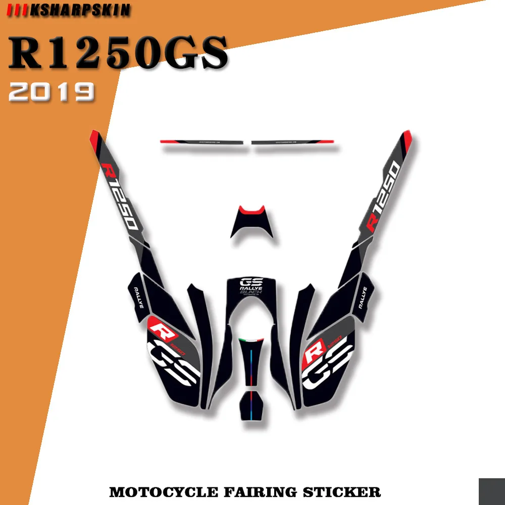

Motorcycle body parts stickers fairing waterproof reflective decals suitable for BMW R1250GS 2019
