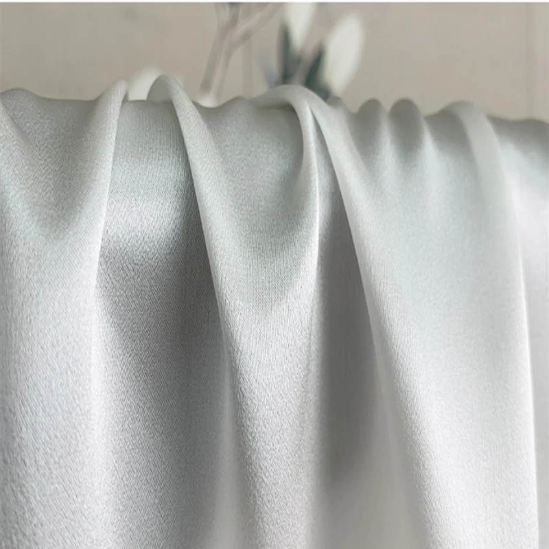 

10 Meters 19 Mm Satin Fabric 100% Mulberry Silk Natural Off White Color 82 Gsm 140 Cm Width Small Wholesale