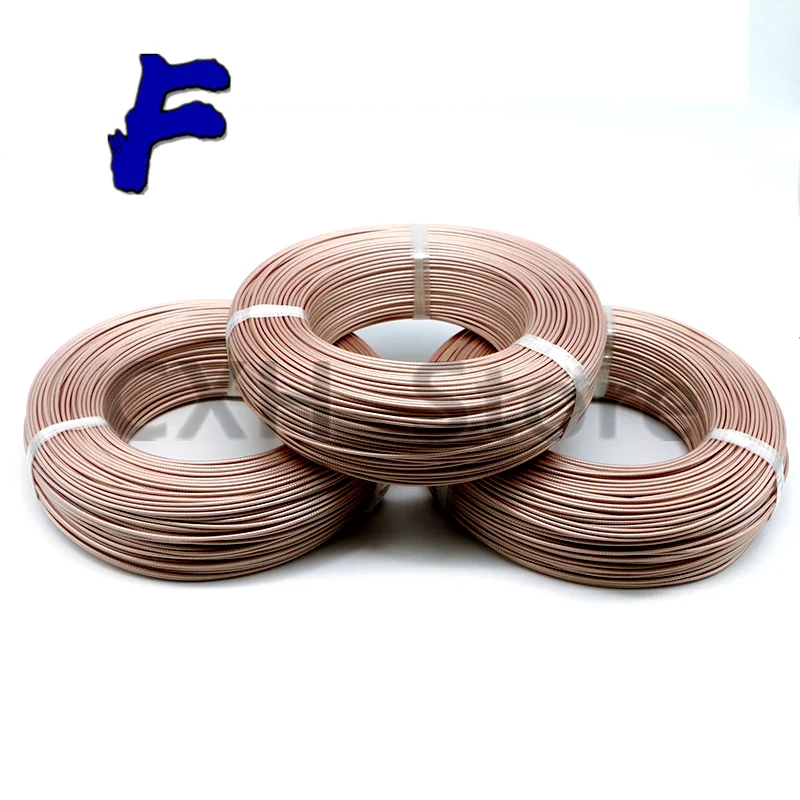 1M RF Coaxial 50 ohm cable RG316 High Temperature High Frequency Wire for Silver-plated Wire DC0-6GHZ