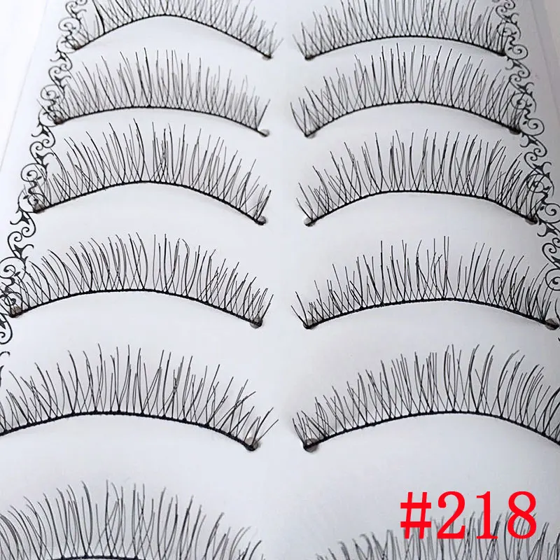 10 Pairs Handmade False Eyelashes Black Long Thick Natural Fake Eye Lashes Extension Women Makeup Beauty Tools