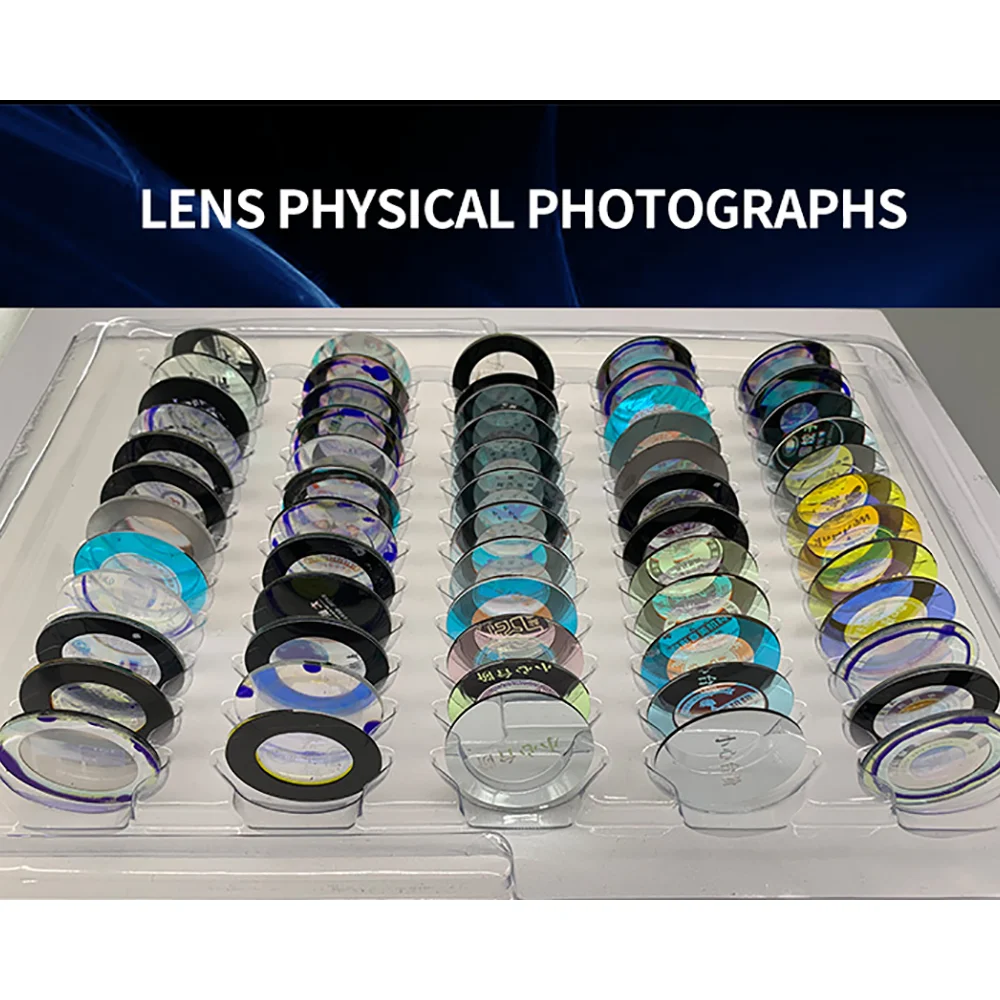 37mm logo lenses material with colorful film gobo glass for laser machine to make gobo