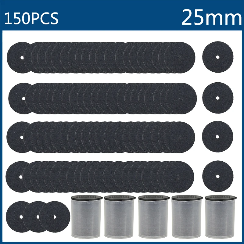 CMCP Resin Cut Off Wheel 125pcs 25mm Metal Cutting Disc Circular Saw Blade Metal Cutting Tool Rotary Tool Accessories