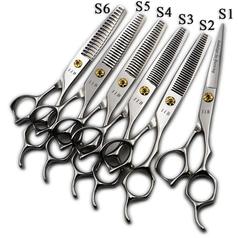 

6 Inch Professional Pet Scissors Dog Grooming Cutting+Thinning Shears Kit for Animals Hair Scissors Japan440C 18/23/24/30 Teeth