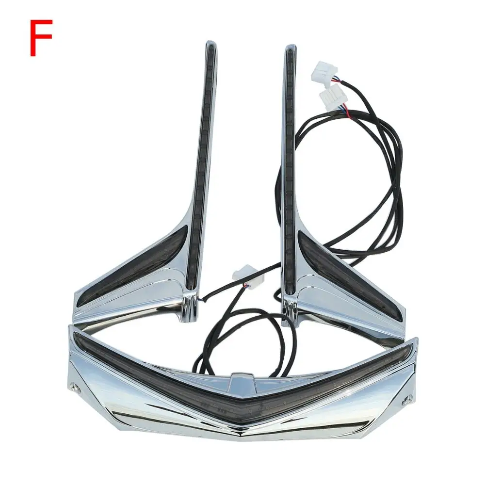 Motorcycle Tip LED Brake Vertical Light Strips For Honda Fender Goldwing GL1800 2012-2017 F6B 2013-2017
