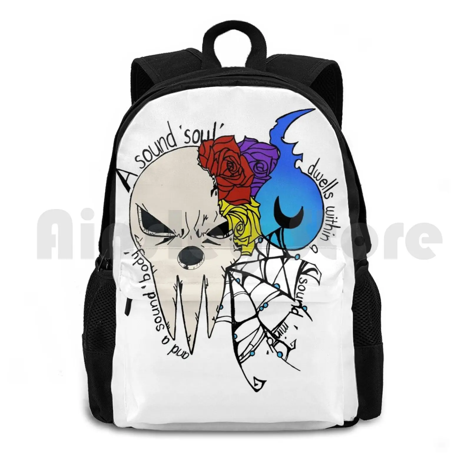 Outdoor Hiking Backpack Waterproof Camping Travel Lord Death Souls Anime Manga