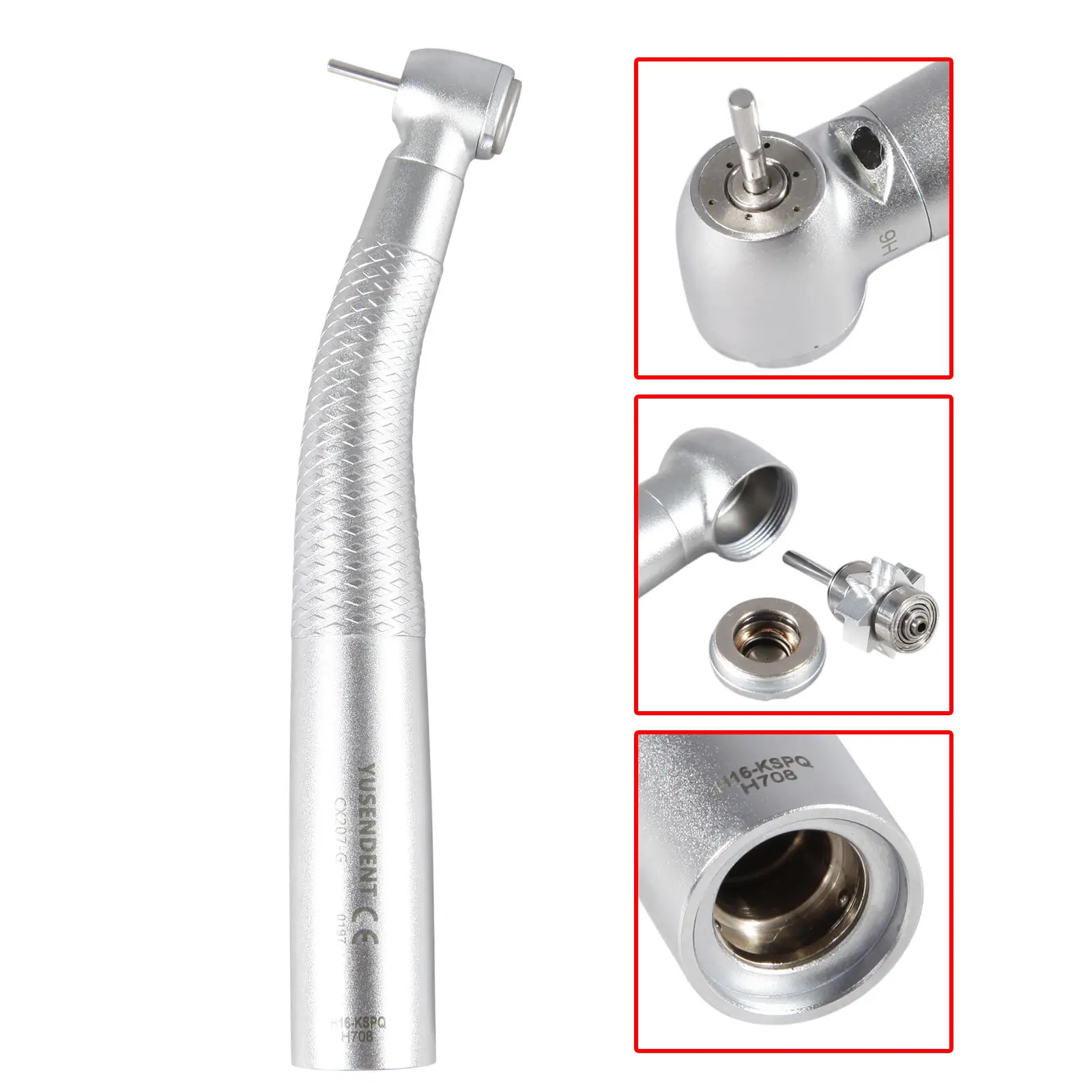 

COXO Dental Fiber Optic Handpiece LED Standard Head Turbine Fit KAVO MULTIFLEX LUX Quick Coupling 6-HOLES