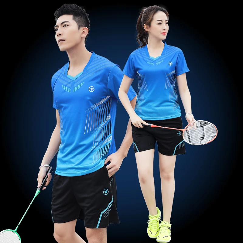 New Badminton shirt Sportswear Tennis shirt Women/Men,Qucik dry Exercise shirt ,sports Table tennis Shirts,tennis clothes