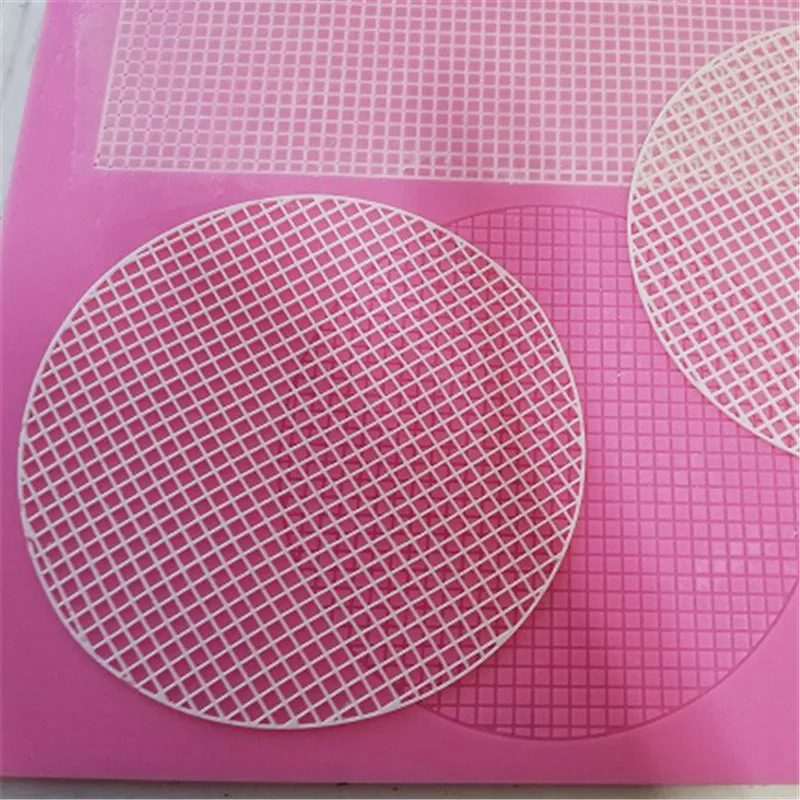 Fondant Grid Shape Silicone Mold Baking Dot Silicone Lace Mat Wedding Decoration Hollow Sugar Lace Mold DIY Cake Decorating Tool