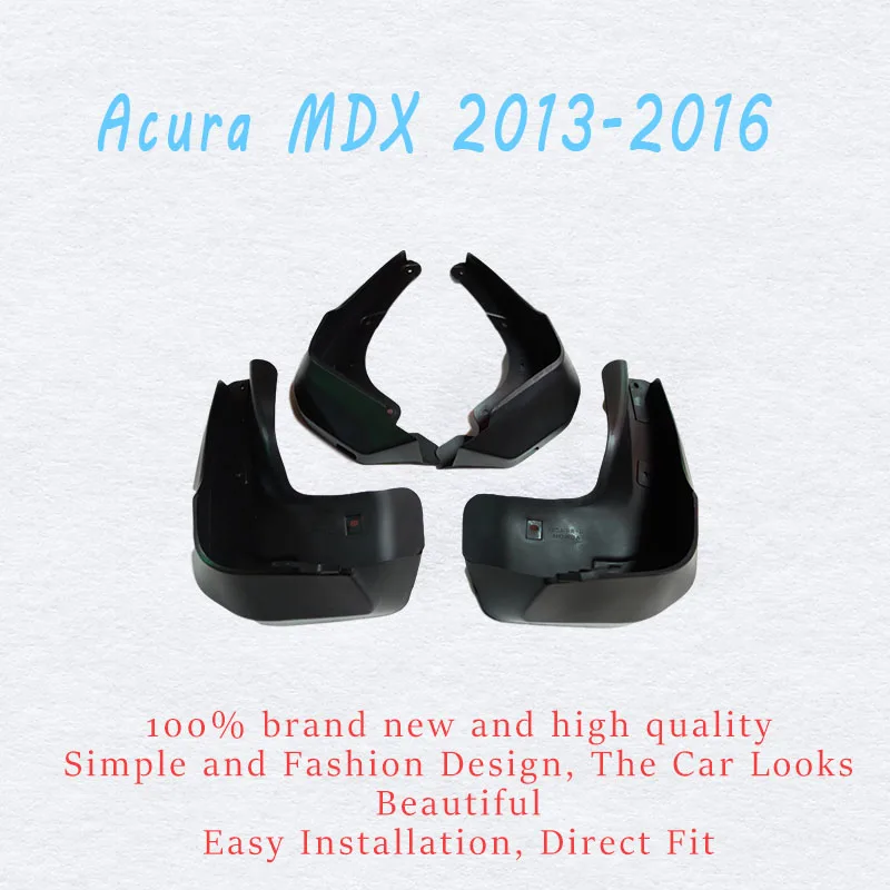 Mud-flaps for Acura MDX 2013-2016 Mudguard splash guard mud flaps car sccessories auto styling 4 pcs 2013-2016