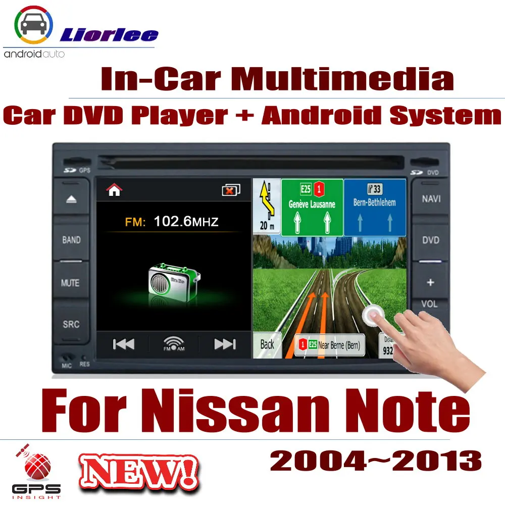 

Мультимедийная система для Nissan Note (E11) / Tone 2004-2013 автомобильный Android плеер, DVD, GPS-навигация, HD экран, радио, стерео, встроенный мультимедийный плеер