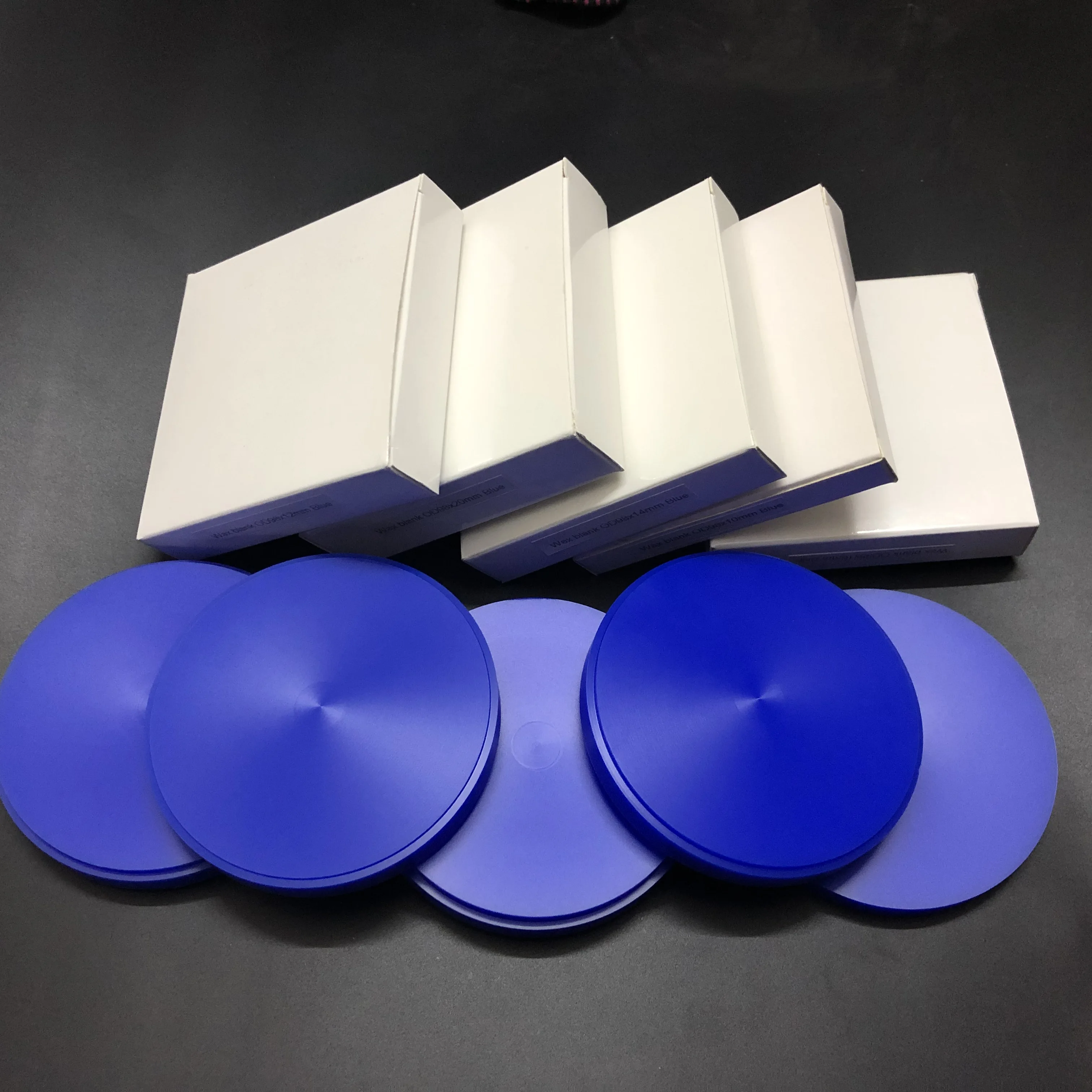 5 Pieces Dental Lab CAD CAM Wax Disc Weiland System 98mm*10/12/14/16/18/20mm Blue Carving Wax Block Dental Materials