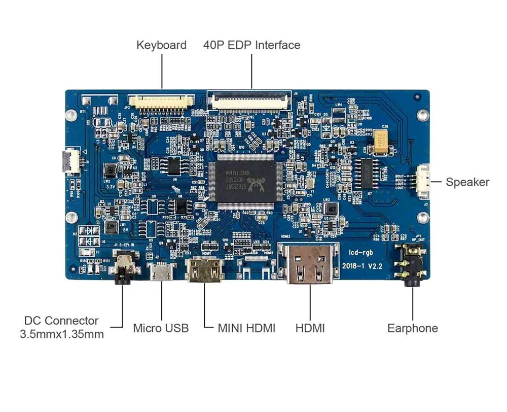 VVX10T025J00 Dedicated 2K Display HDMI Driver Board 2560X1600 Ultra-thin style