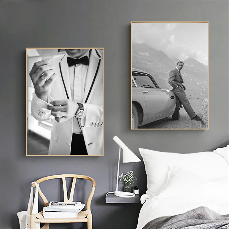 

Retro movie poster decoration canvas painting home theater wall decoration