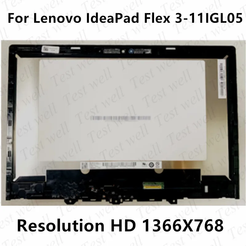 

11.6-inch LCD Touch Screen Assembly For Lenovo IdeaPad Flex 3 Chromebook 11IGL05 82BB LCD With Frame ST50X86135 82BB000GUK