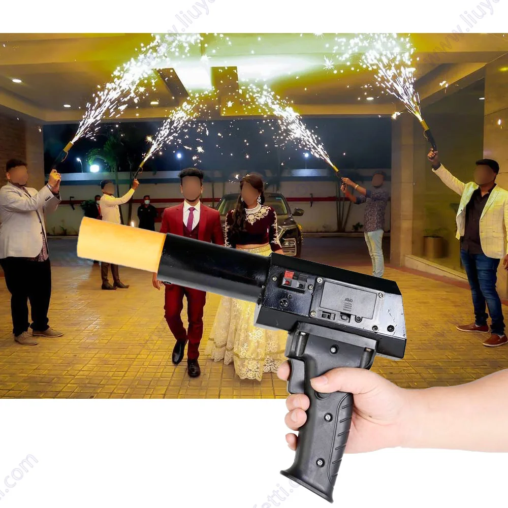 Cold Pyro Gun Hand Held Shooter Ignition Party Stage Fountain Fireworks Spark Firing System Wedding Pyrotechnic Show Club Bride