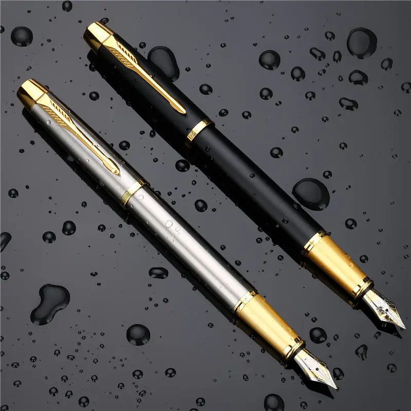 High Quality Metal Luxury Fountain Pen Box Business Writing Signing Calligraphy Pens Office School Stationery Supplies 03923