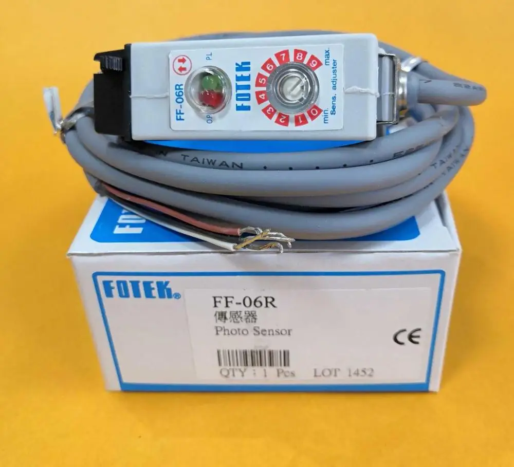 new original Taiwan's  FOTEK fiber optic photoelectric switch amplifier FF-06R