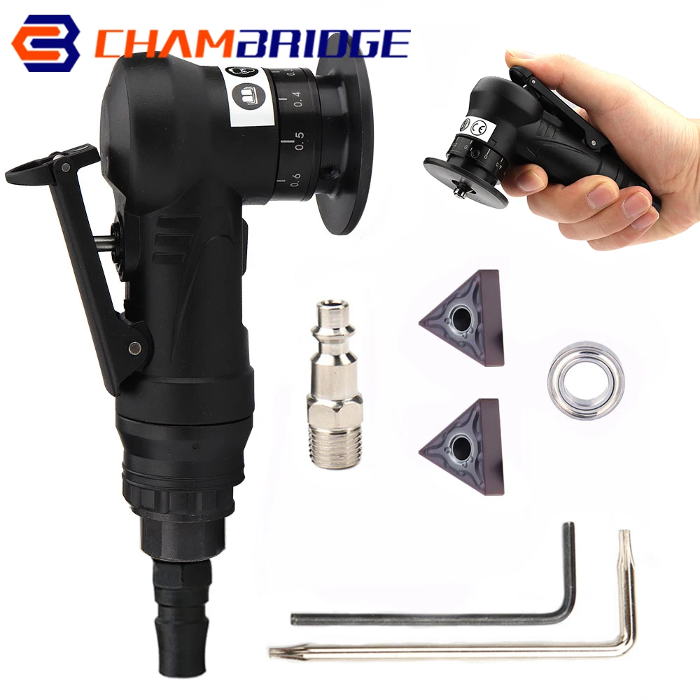 Mini Pneumatic Chamfering Machine Portable Metal Trimming Machine 45Degree Angle Grinder Hand-held Metal Beveling Deburring Tool