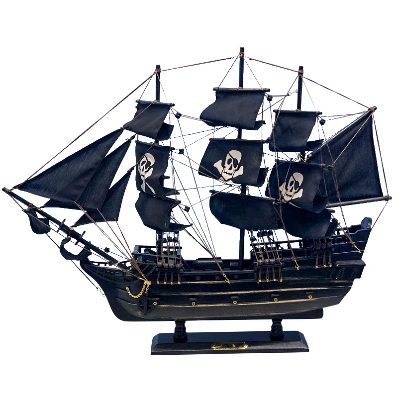 Wooden 3D Sail Boots Home Decoration Caribbean Sailboat Pirate Ship Toy Gift New Arrival Hot Sale