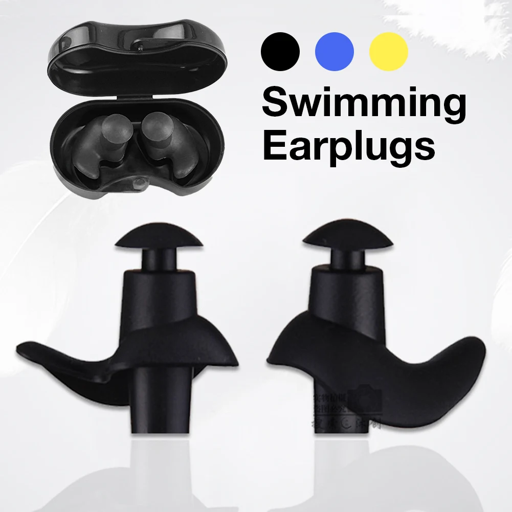 Swimming Earplugs Waterproof Reusable Silicone Ear Plugs Diving Sport Plugs For Water Surf Showering Bathing Accessories