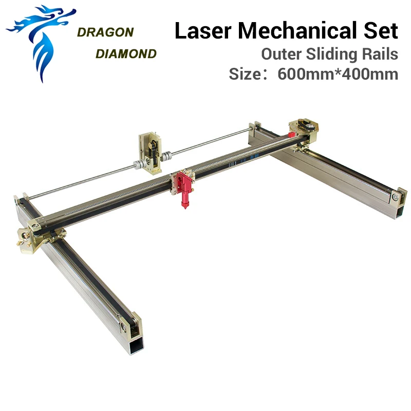 DRAGON DIAMOND Laser Mechanical Set 600*400mm Outer Sliding Rails Kits DIY Spare Parts for 6040 CO2 Laser Engraver Cutter