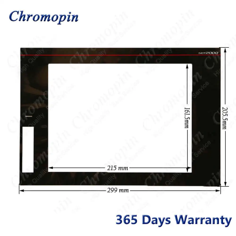 Imagem -05 - Digitalizador de Vidro para Painel de Tela de Toque Embutida para Mitsubishi Embutida com Revestimento Frontal