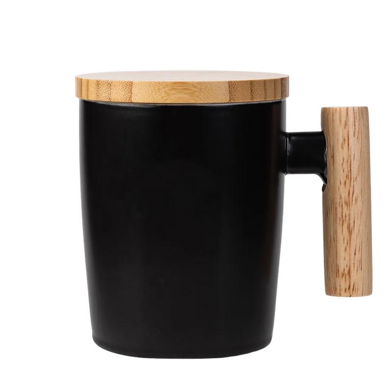 

Wooden Handle Ceramic Cup Coffee Cup Mug Cup Office Cup Gift Set Custom Logo