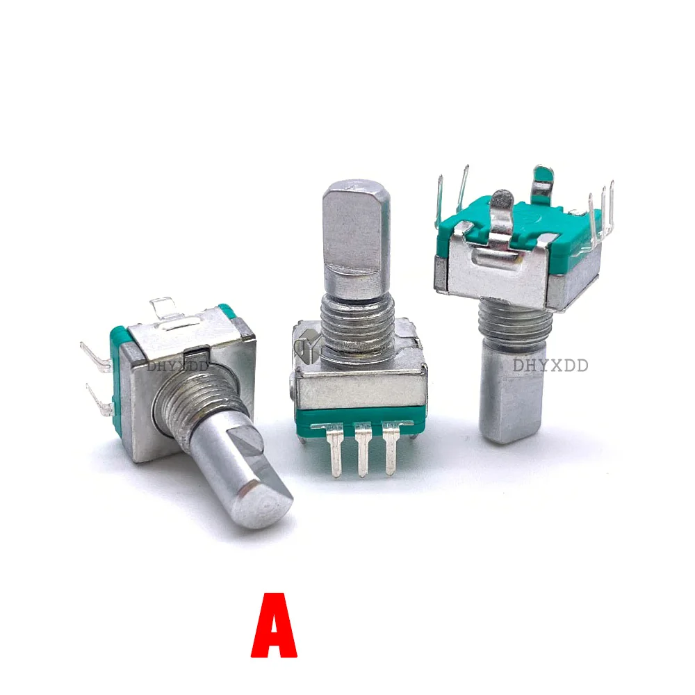 2Pcs EC11 Rotary Encoder Code Switch 30 Position With Push Button Switch 5Pin 15MM 20MM Plum Shaft Half Shaft - Image 2