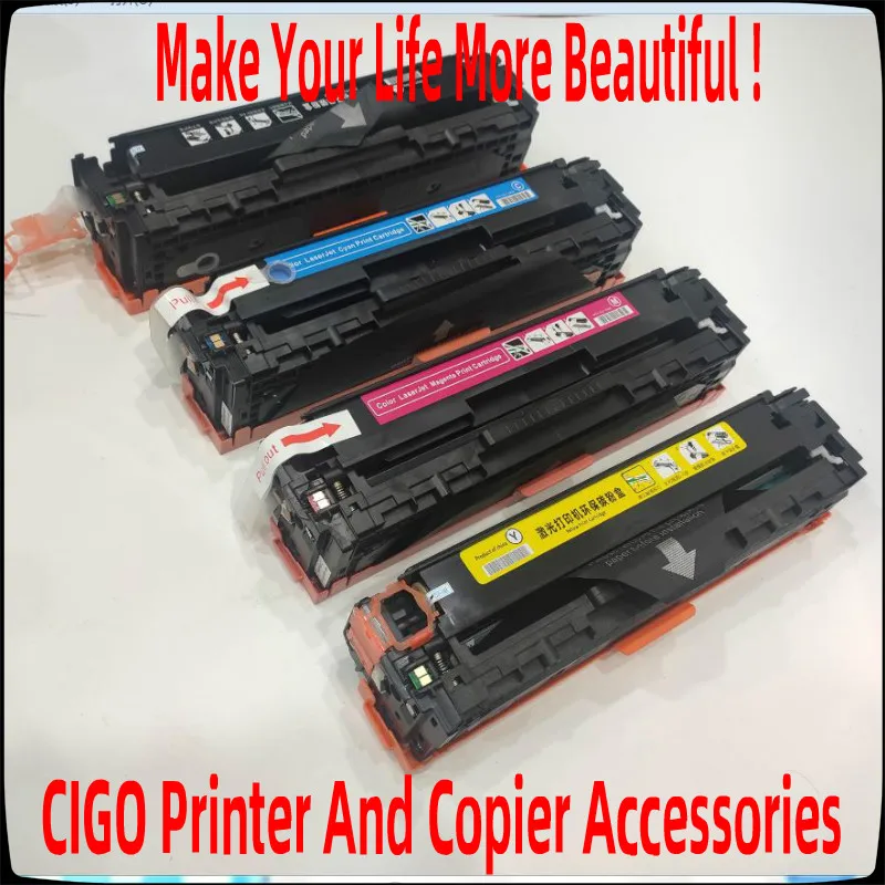 

Toner Cartridge For HP CP1215 CP1515 CP1518 CM1300 CM1312 1215 Printer,125A CB540A CB541A CB542A CB543A Refill Toner Cartridge