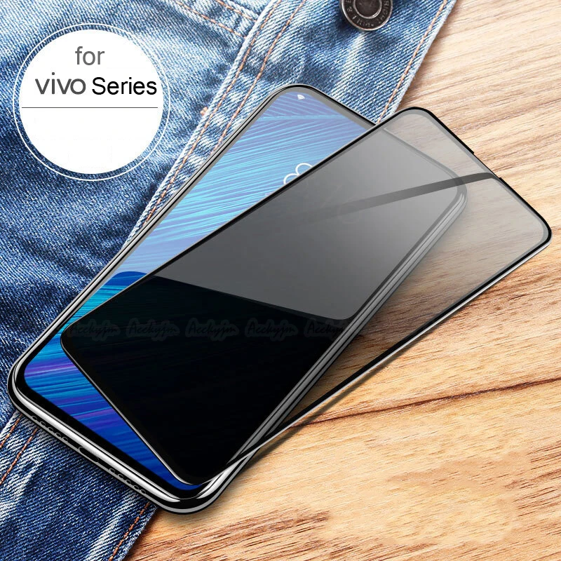 Anti Spy Glare Tempered Glass For VIVO V15 Pro Y3 Y17 Y81 Y83 Y85 Y92 Y93 Y95 Y97 Y7S V11 Nex 2 Full Privacy Screen Protector