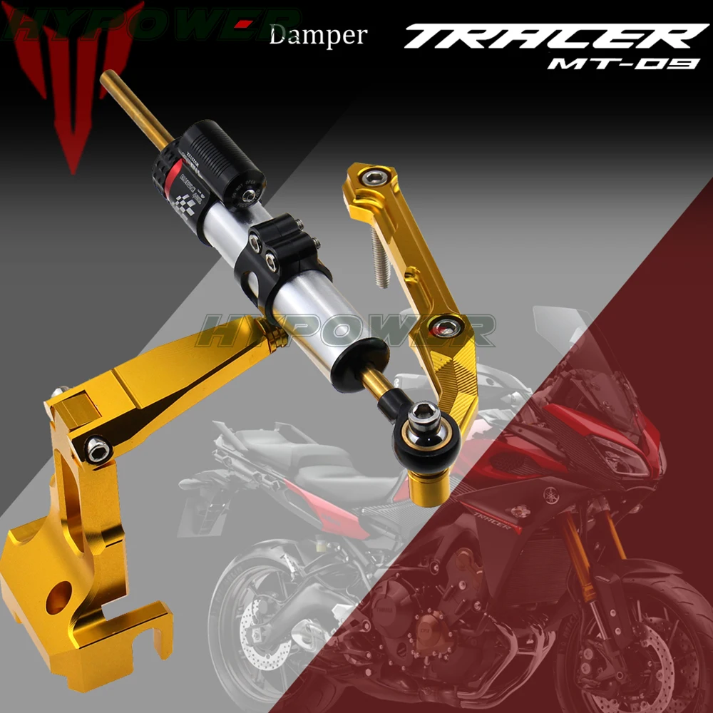 

For Yamaha MT-09 Tracer Tracer 900 FJ-09 Motorcycle Accessories Steering Damper With Bracket 2013 2014 2015 2016 17