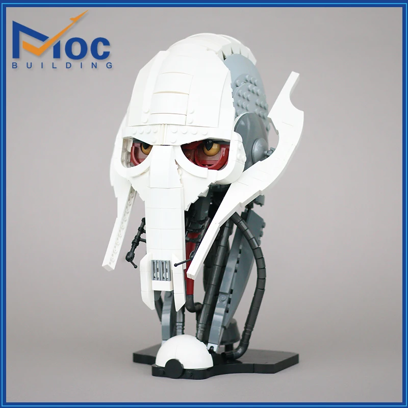 Creative Movie Building Blocks White General Bust Universal Bust Toy Christmas Gift DIY Parts MOC Space Series Children's Helmet