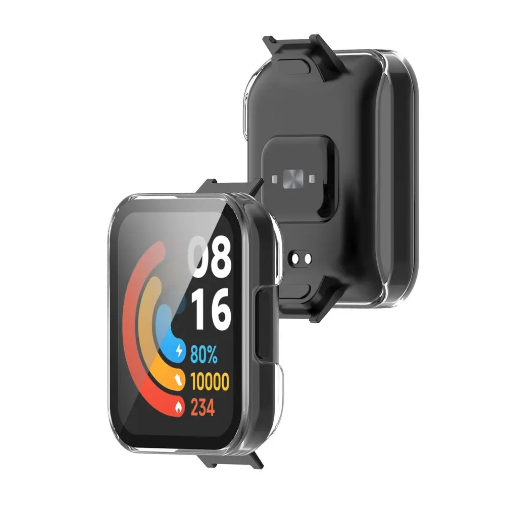 Quadro Shell Cobertura Completa Capa Dura para PC Protetor de Tela Protetora Para Redmi Watch 2 Lite