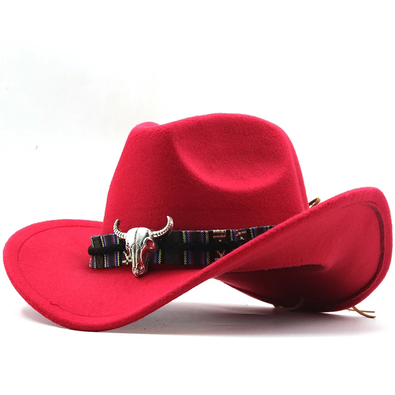 Neue Vintage Western Cowboy Hut Für Männer Breite Krempe Cowboy Jazz Kappe Mit Leder Gürtel Sombrero Kappe Vier Jahreszeiten