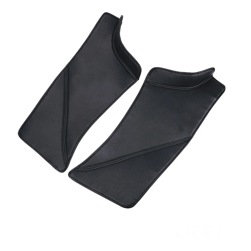 

2 PCS PU Leather Rear Door Sill Protection Anti-kick Pad Hidden Protection for Tesla Model Y